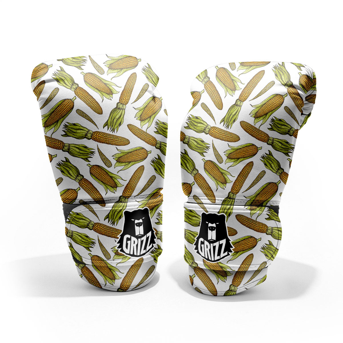 Corncob Hand-Drawn Print Pattern Sparring Gloves-grizzshop