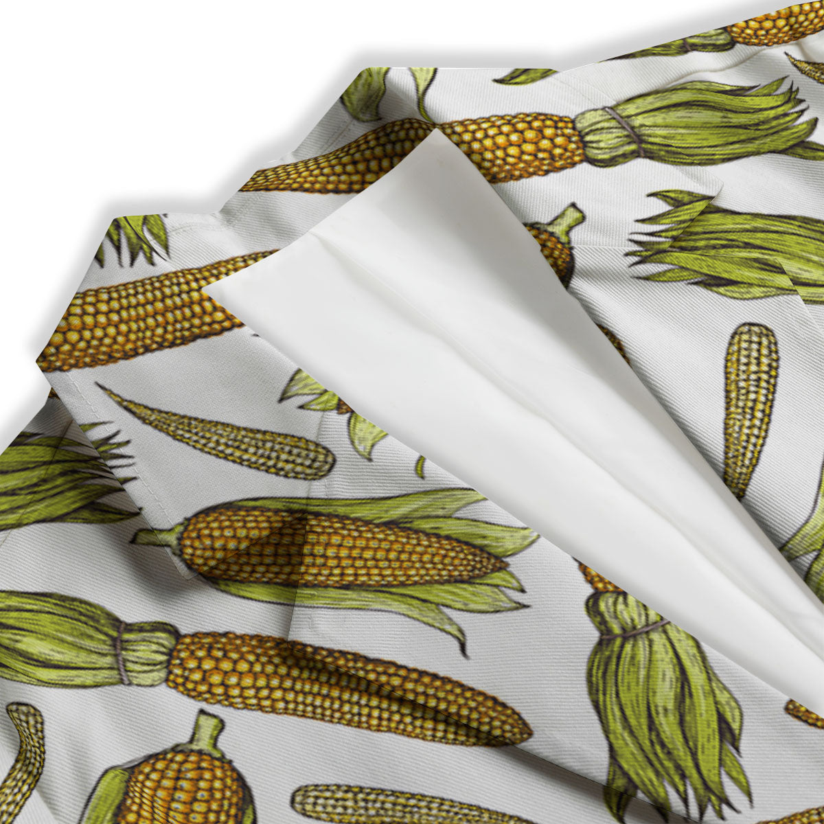Corncob Hand-Drawn Print Pattern Women's Blazer-grizzshop
