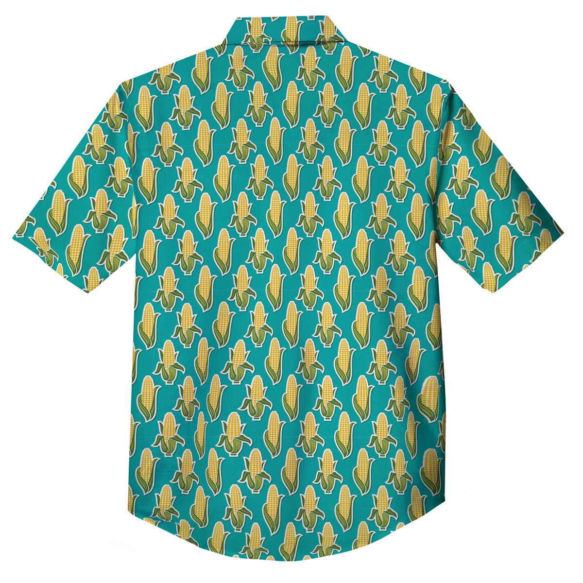 Corncob Print Pattern Button Up Shirt-grizzshop