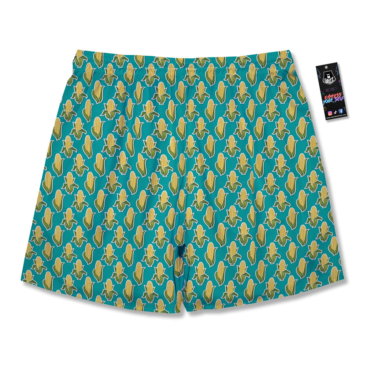 Corncob Print Pattern Men's Running Shorts-grizzshop