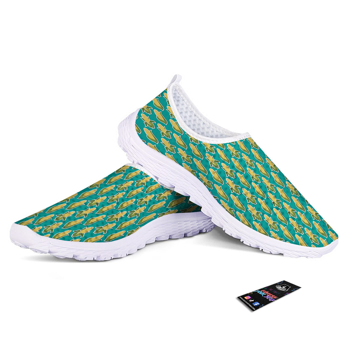 Corncob Print Pattern Nurse Shoes-grizzshop