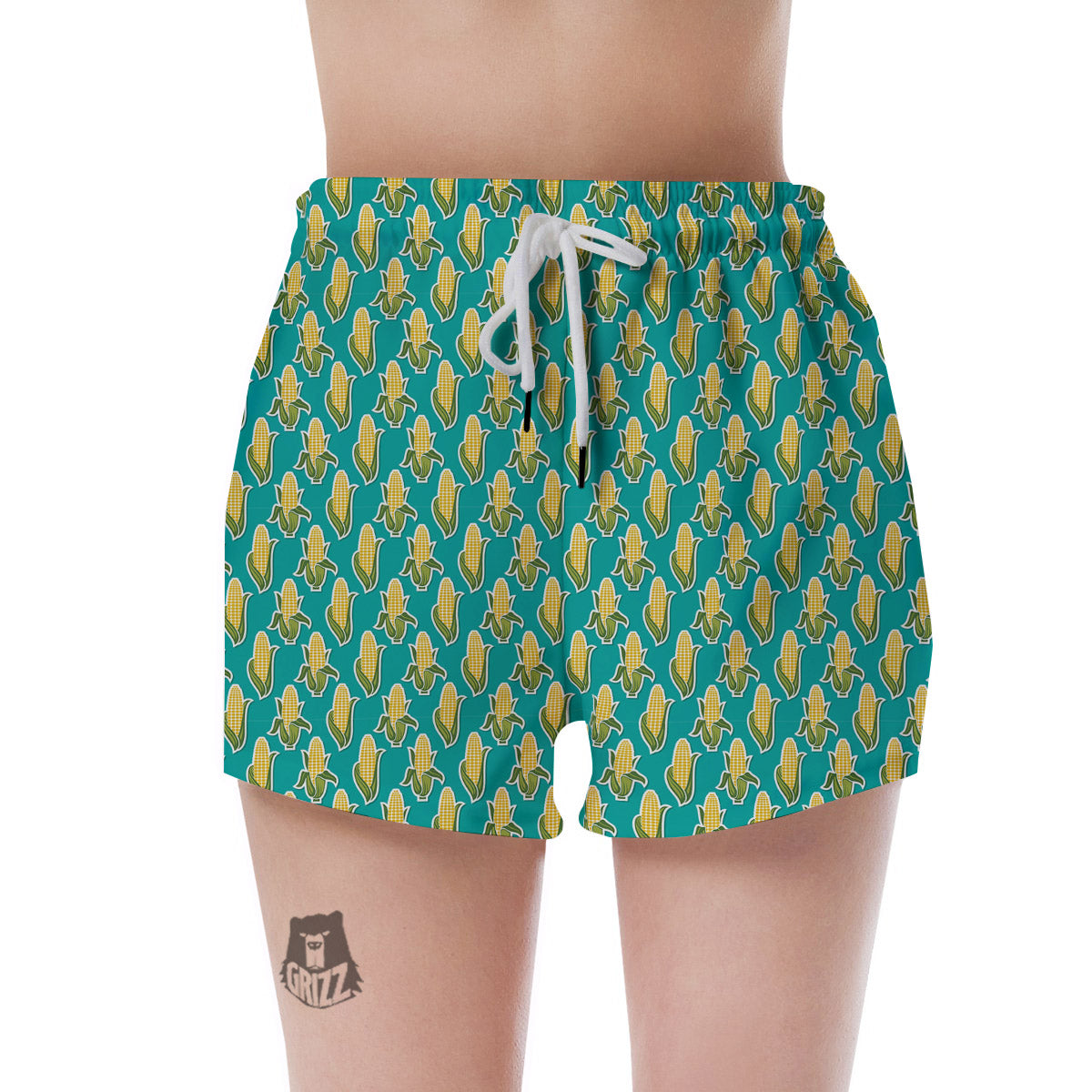 Corncob Print Pattern Women's Shorts-grizzshop