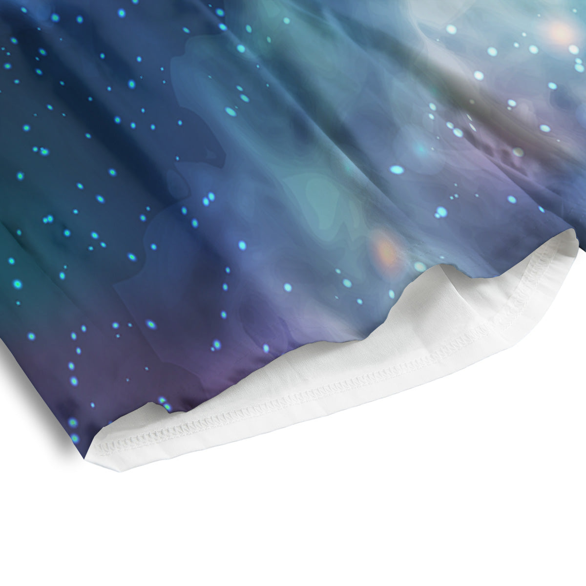Cosmic Galaxy Space Blue Purple Print Men's Athletic Shorts