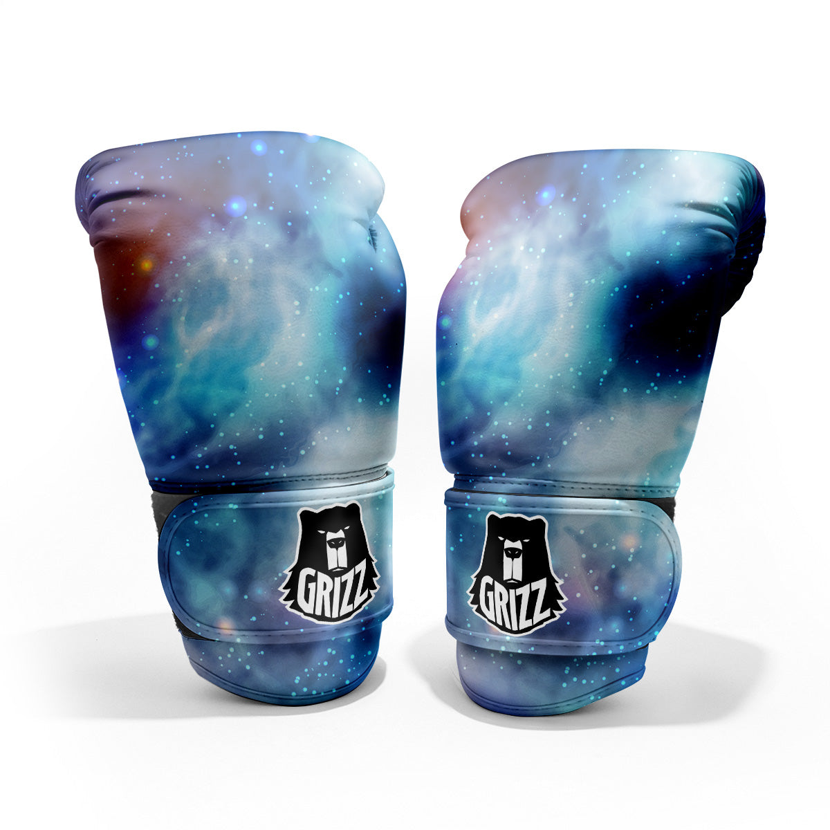 Cosmic Galaxy Space Blue Purple Print Pro Boxing Glove