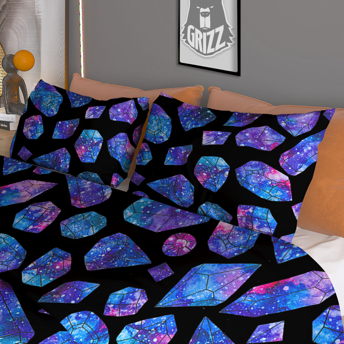 Chrysanthemum Watercolor Print Duvet Cover Bedding Set