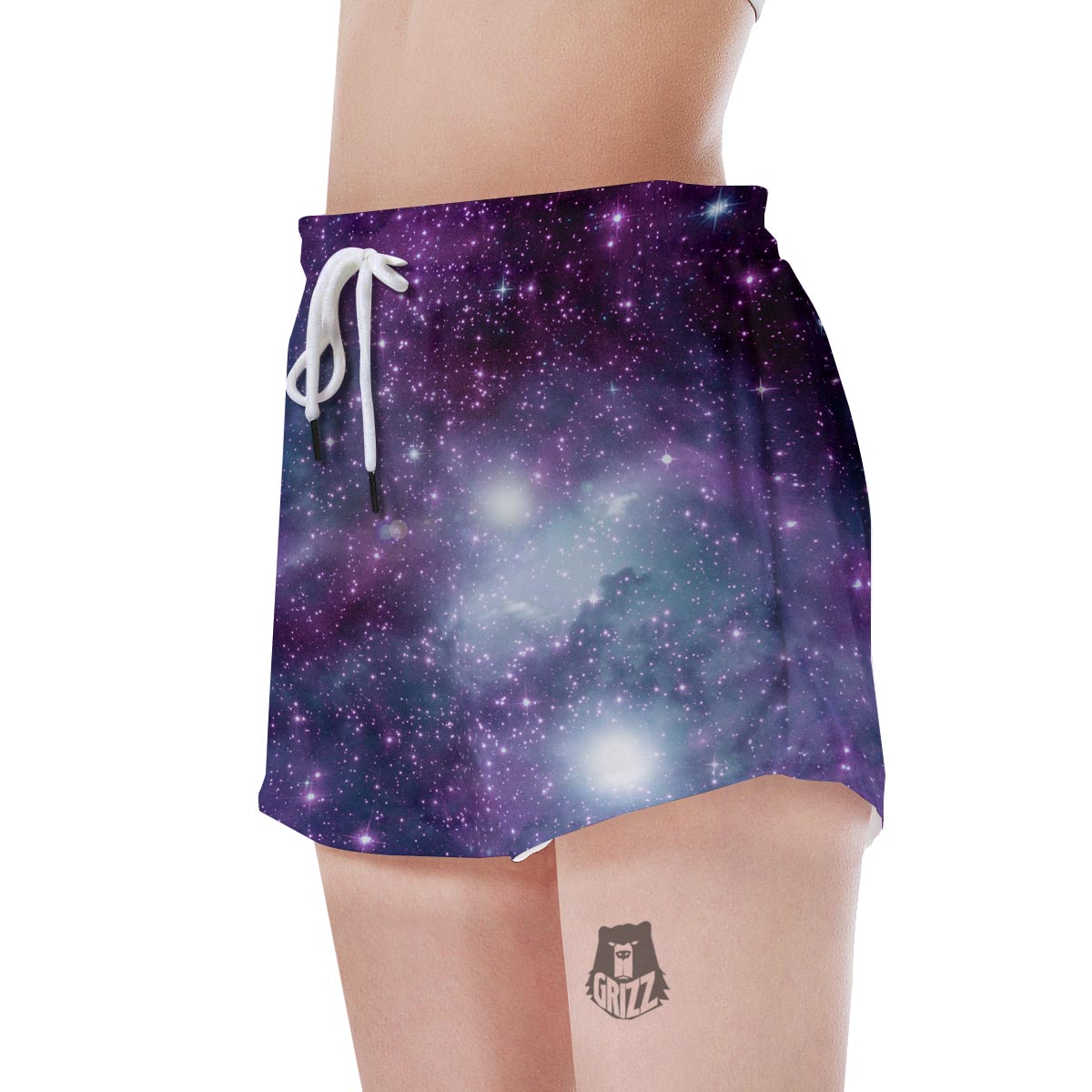 Cosmic Galaxy Space Women's Shorts-grizzshop