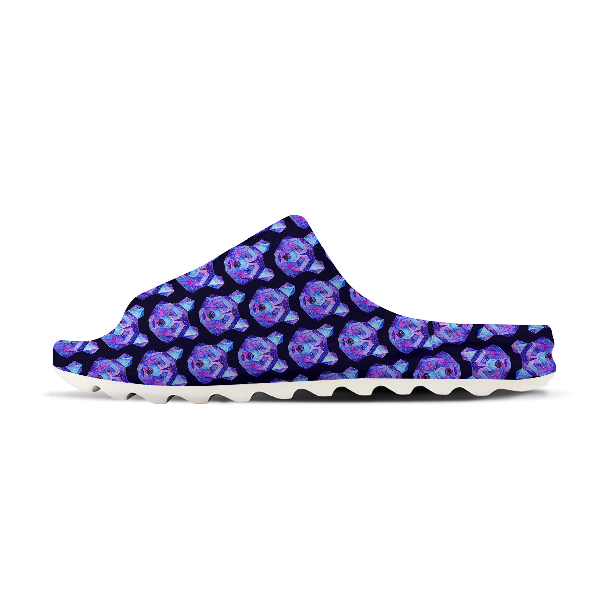 Cosmic Polygonal Bear Print Pattern Sandals-grizzshop