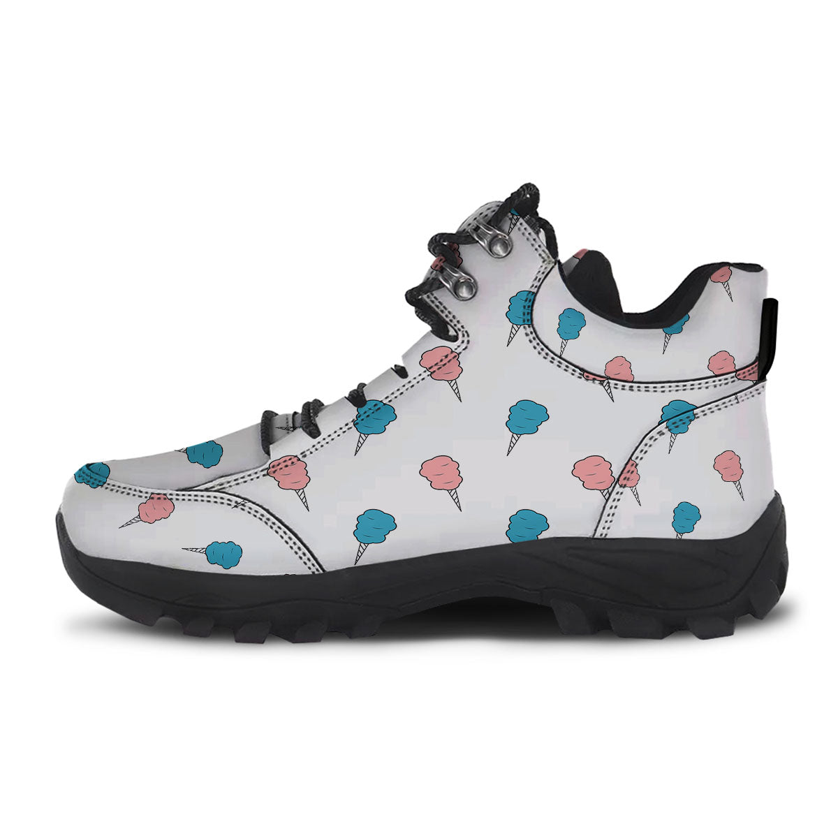 Cotton Candy Blue And Pink Print Pattern Hiking Shoes-grizzshop