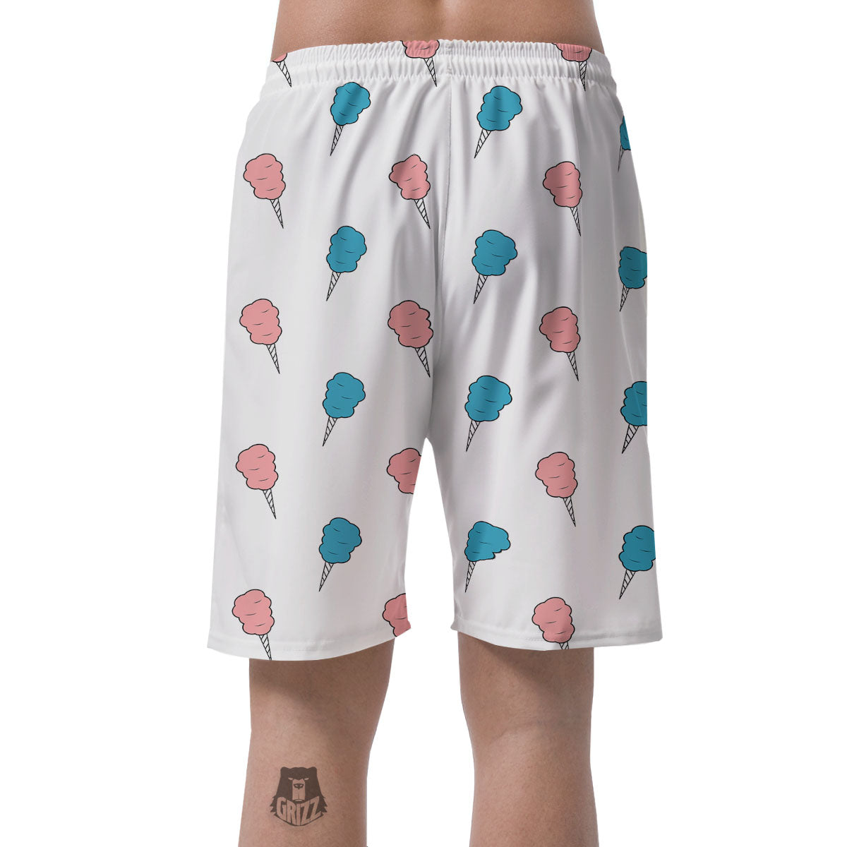 Cotton Candy Blue And Pink Print Pattern Men's Shorts-grizzshop