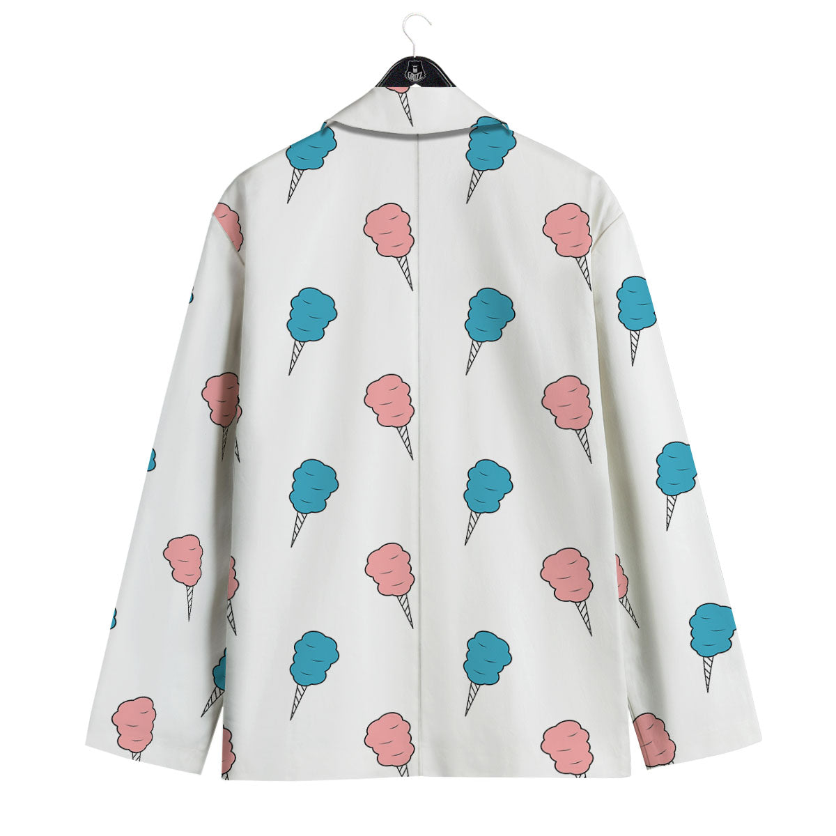 Cotton Candy Blue And Pink Print Pattern Men's Sport Coat-grizzshop