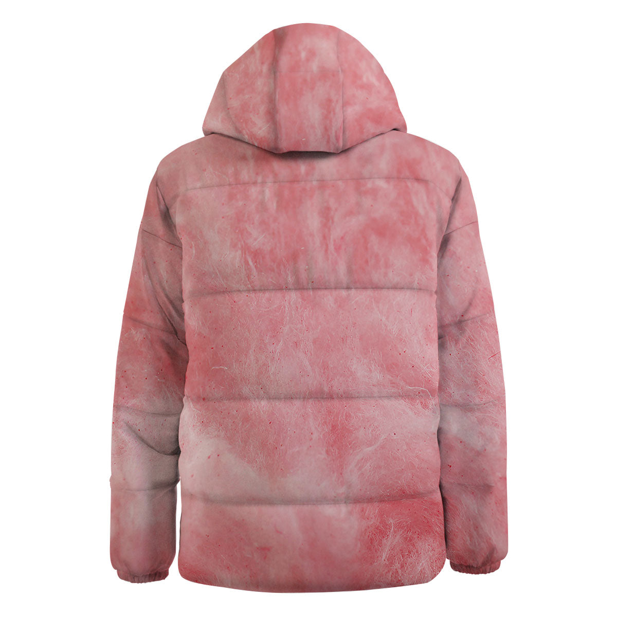 Cotton Candy Pink Print Down Jacket-grizzshop