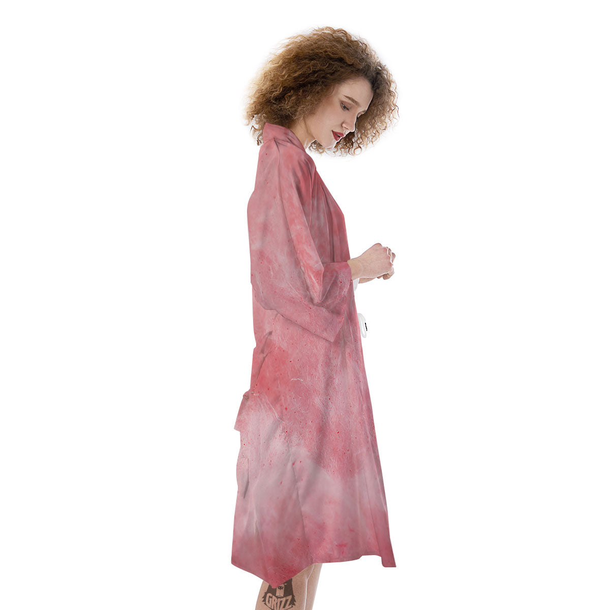 Cotton Candy Pink Print Kimono-grizzshop