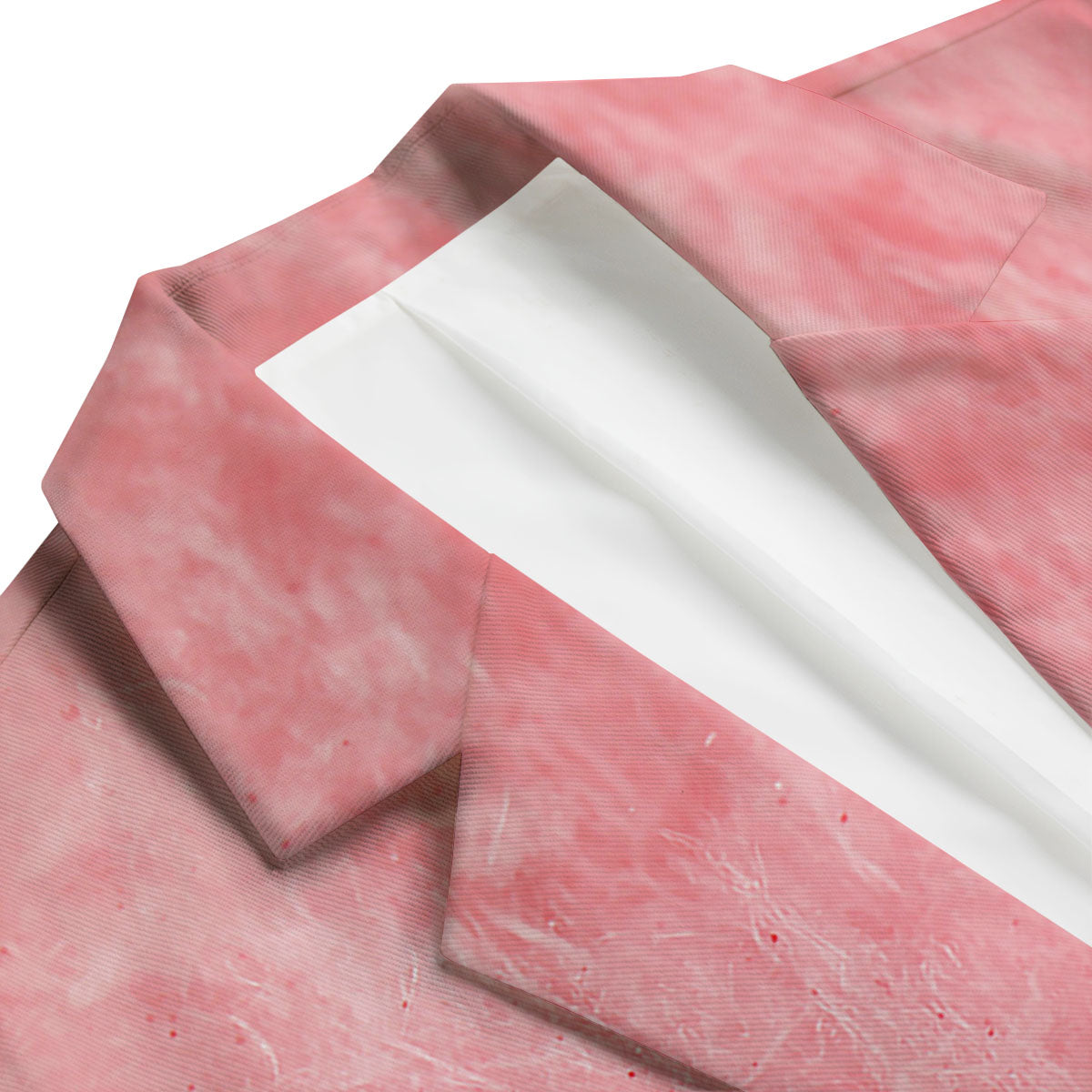 Cotton Candy Pink Print Men's Blazer-grizzshop