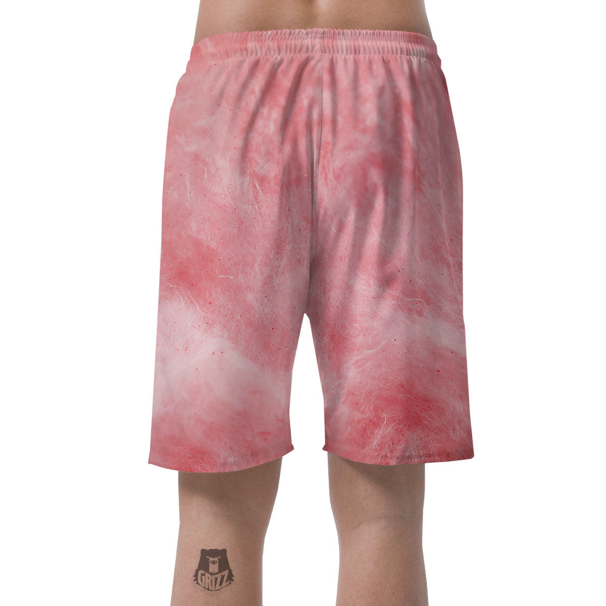 Cotton Candy Pink Print Men's Shorts-grizzshop