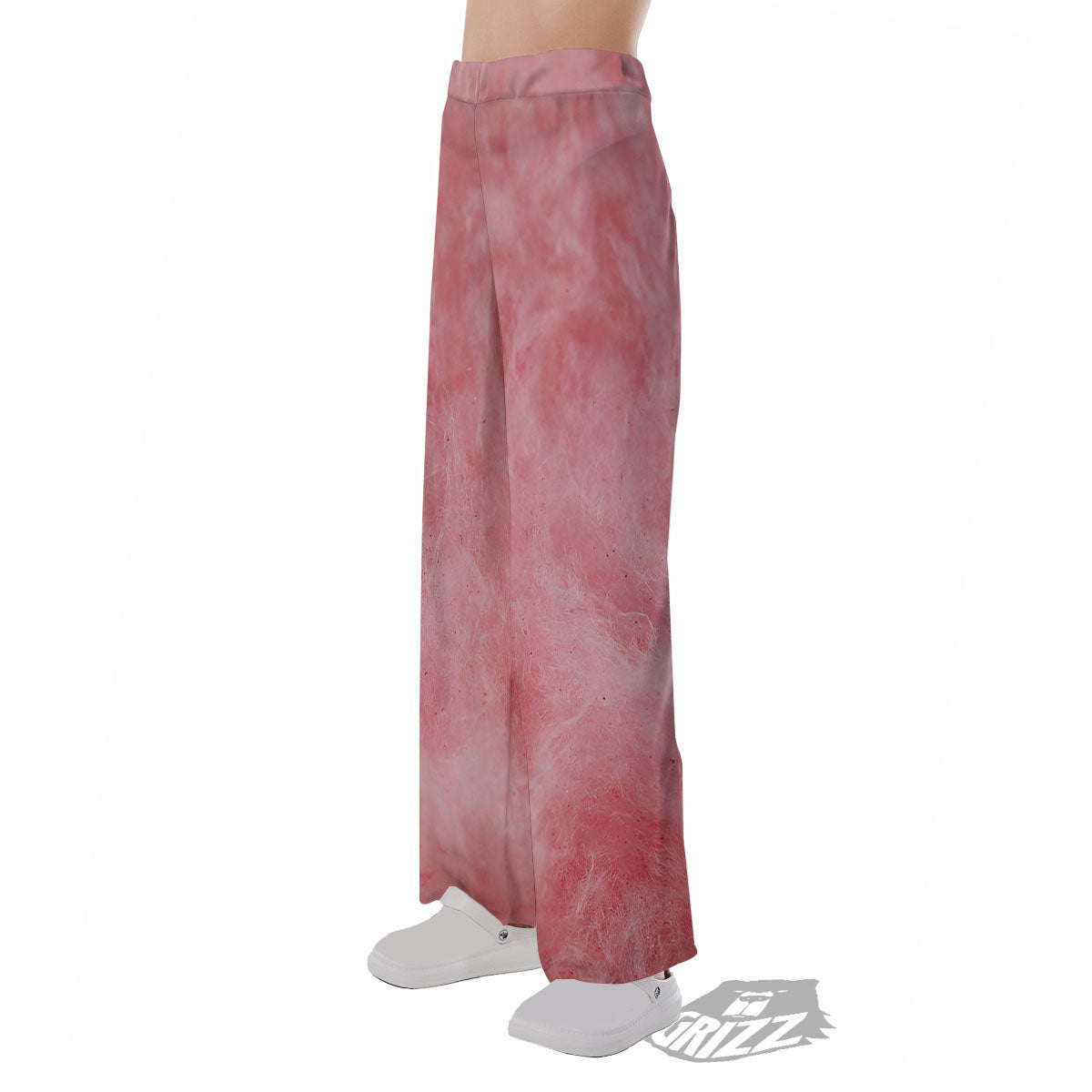 Cotton Candy Pink Print Pajama Pants-grizzshop