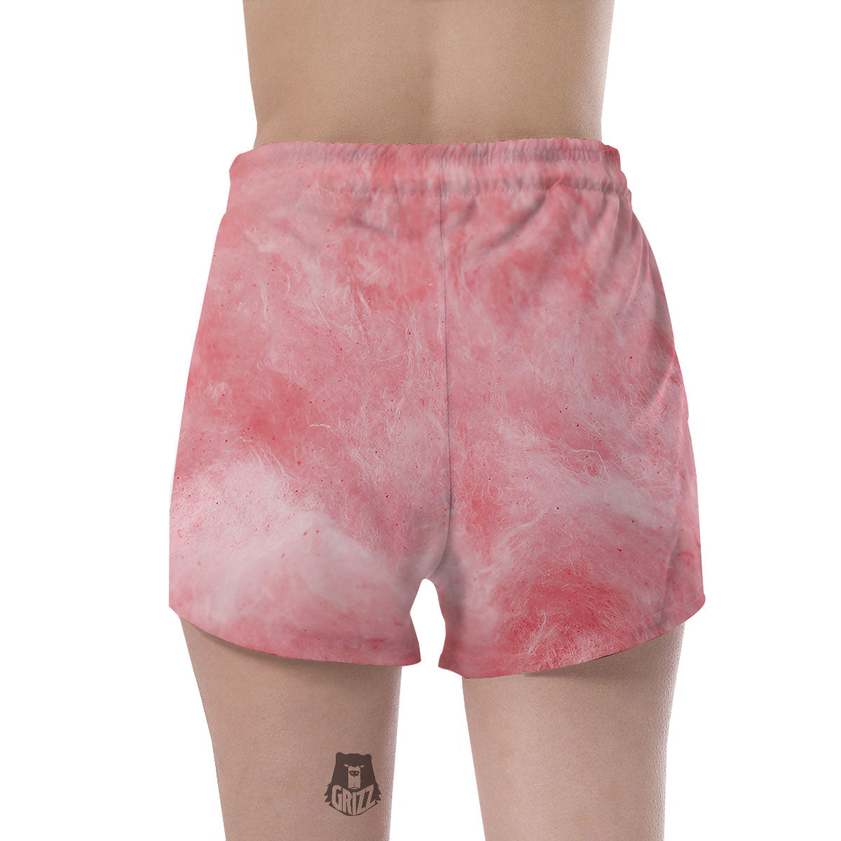 Cotton Candy Pink Print Women's Shorts-grizzshop
