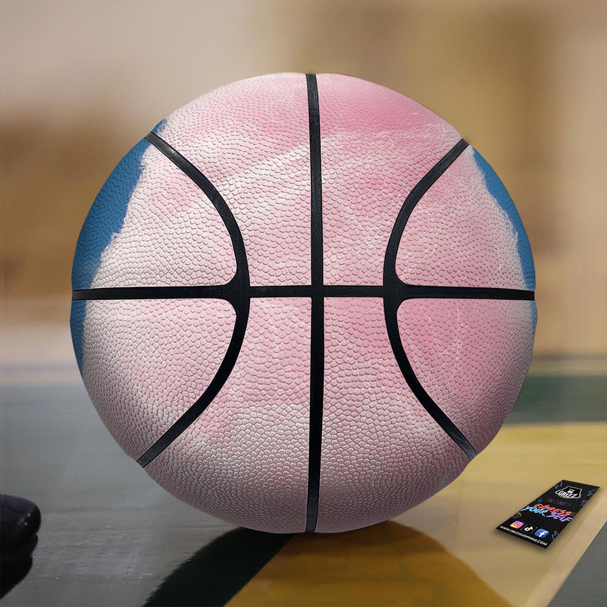 Cotton Candy Sweet Print Basketball