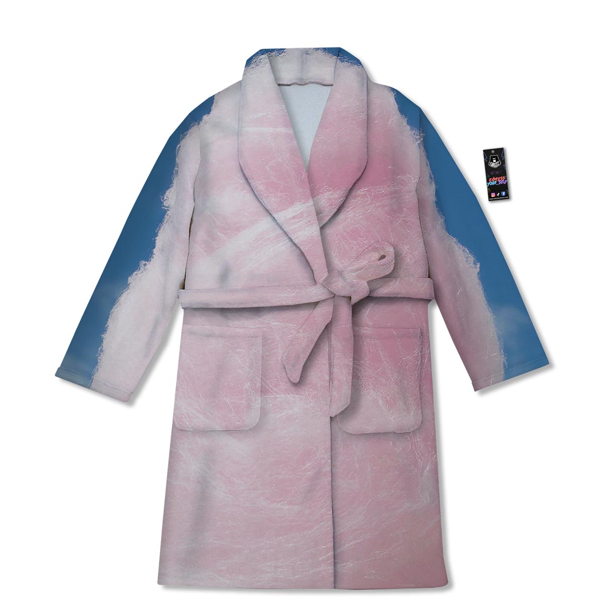 Cotton Candy Sweet Print Bathrobe-grizzshop