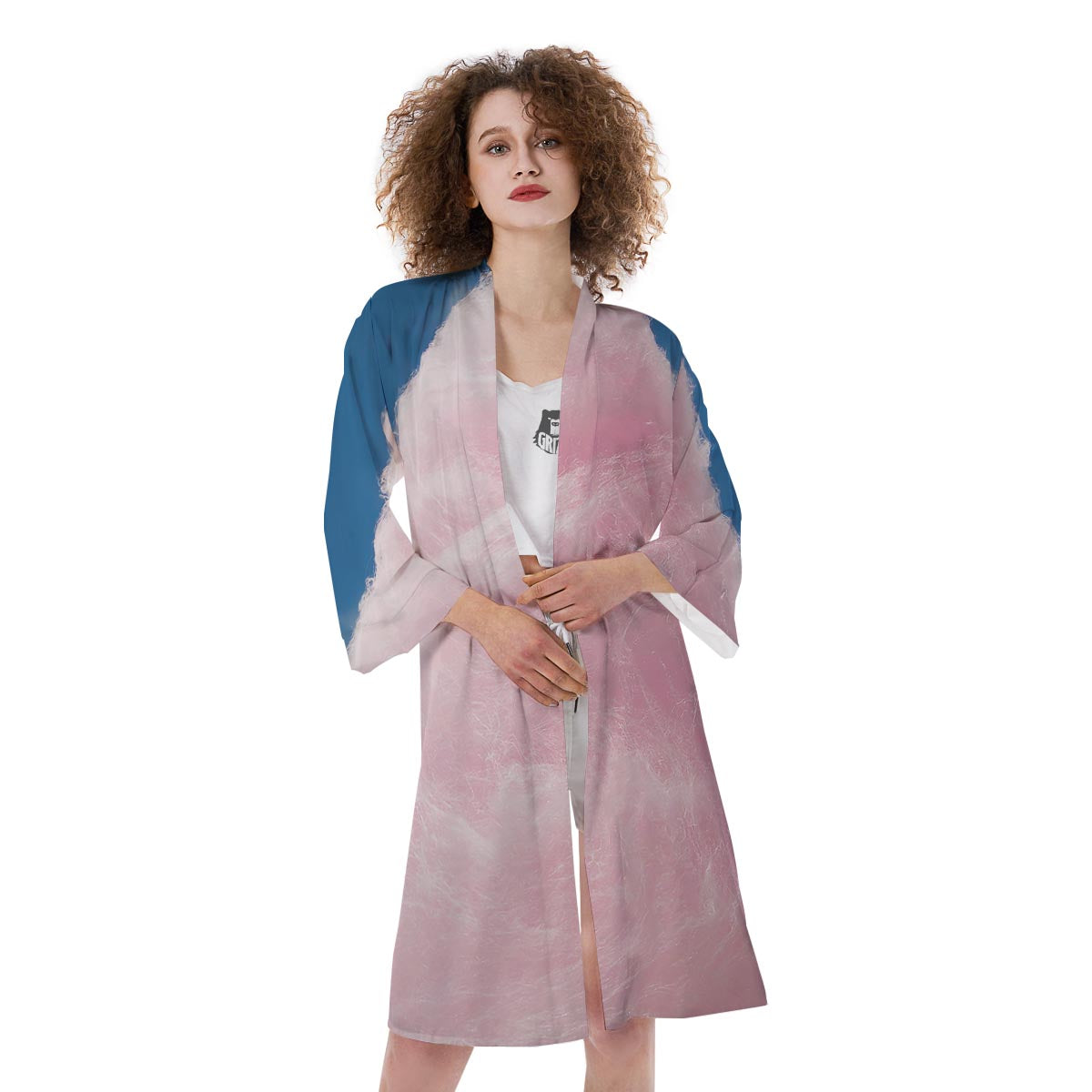 Cotton Candy Sweet Print Kimono-grizzshop