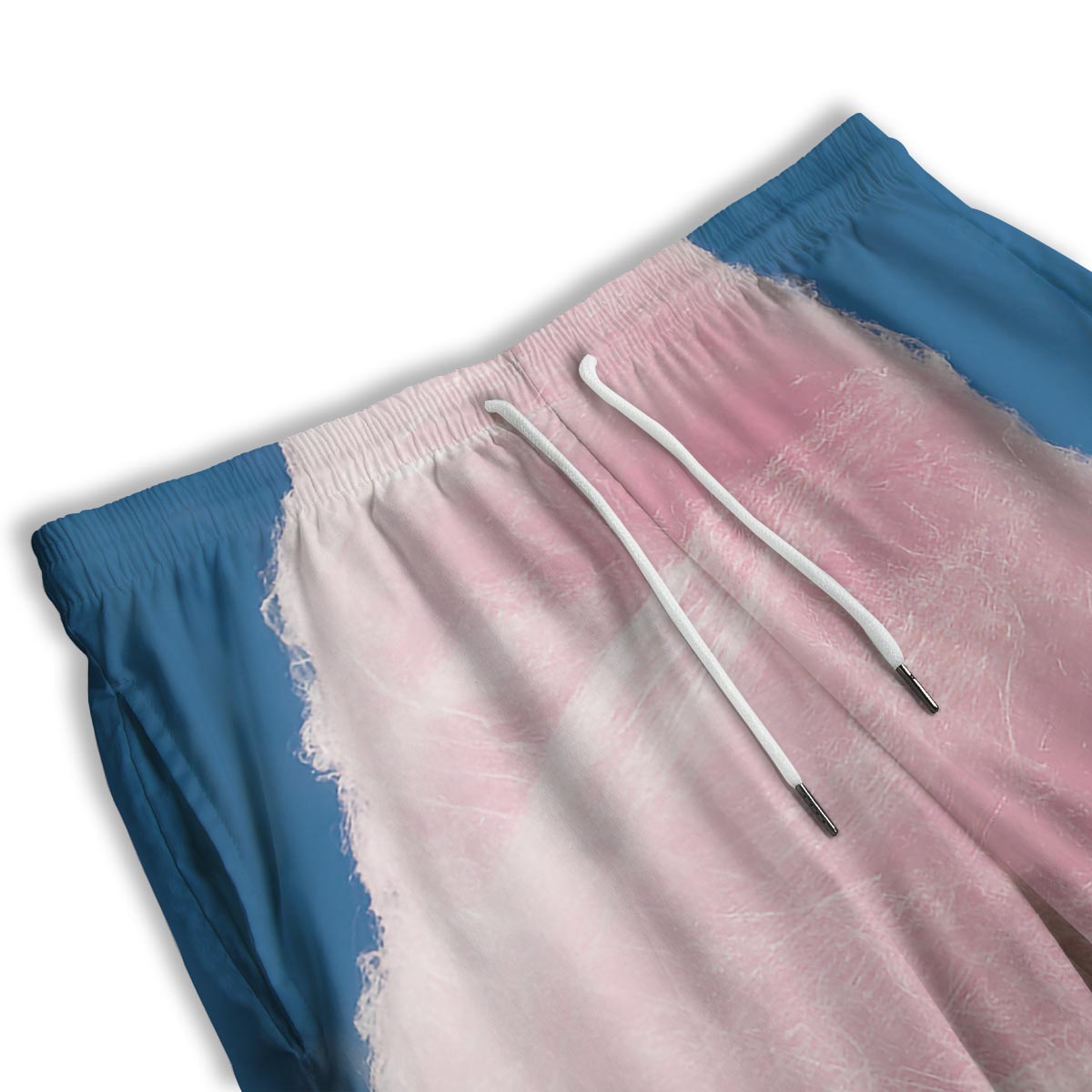Cotton Candy Sweet Print Men's Athletic Shorts