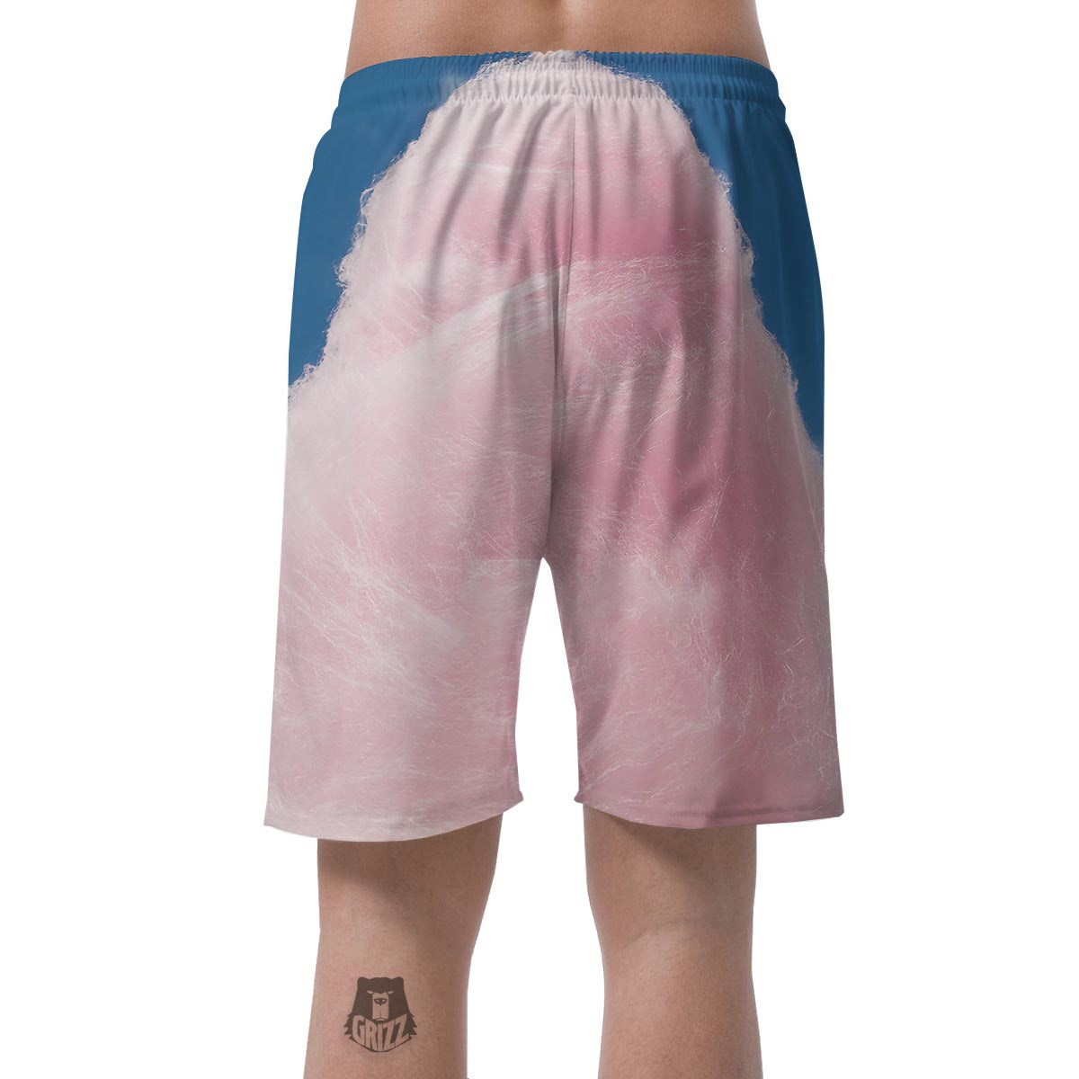 Cotton Candy Sweet Print Men's Shorts-grizzshop