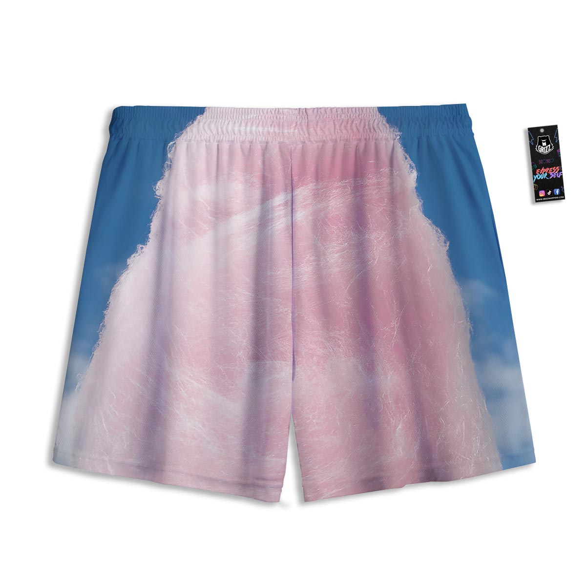 Cotton Candy Sweet Print Mesh Shorts