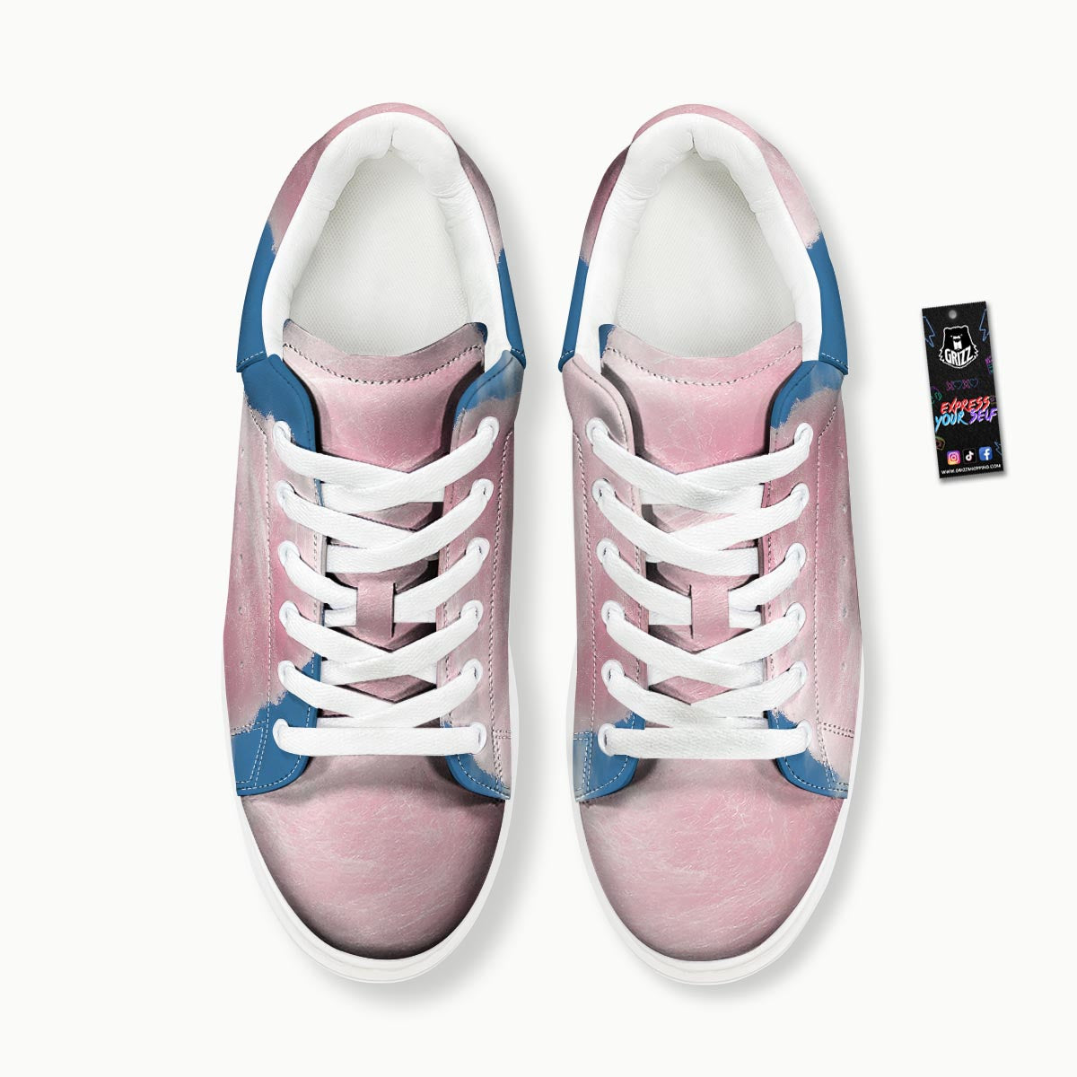 Cotton Candy Sweet Print Platform Shoes-grizzshop