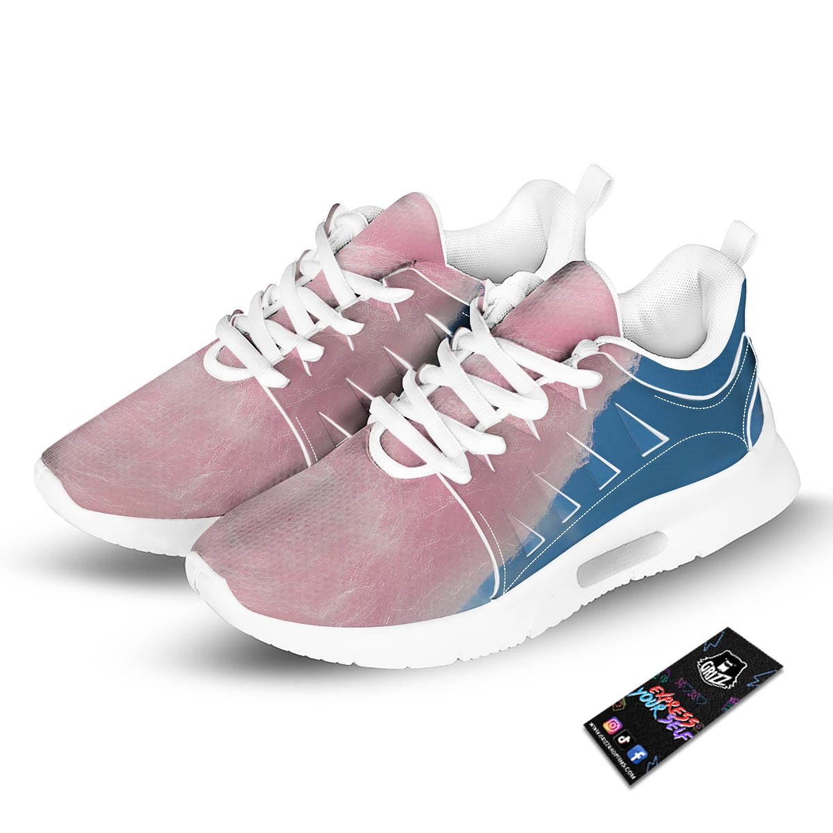 Cotton Candy Sweet Print Tennis Shoes-grizzshop