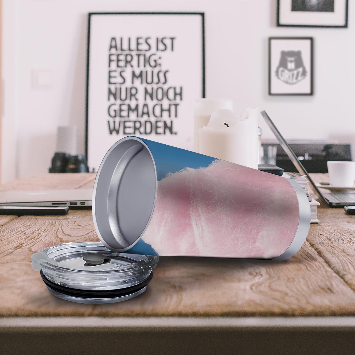 Cotton Candy Sweet Print Tumbler-grizzshop