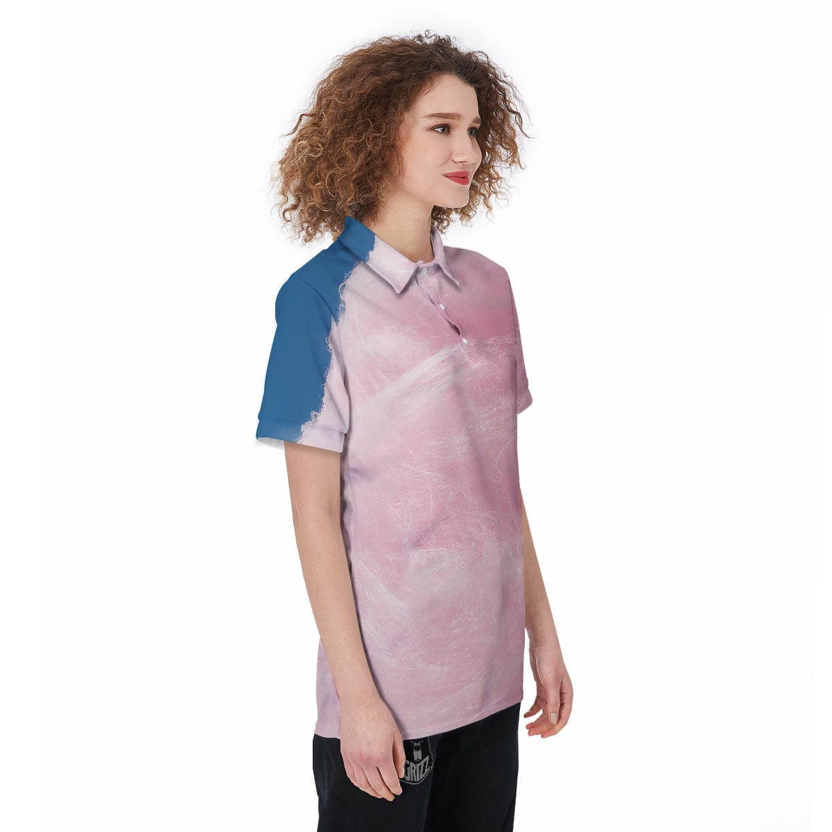 Cotton Candy Sweet Print Women's Golf Shirts-grizzshop