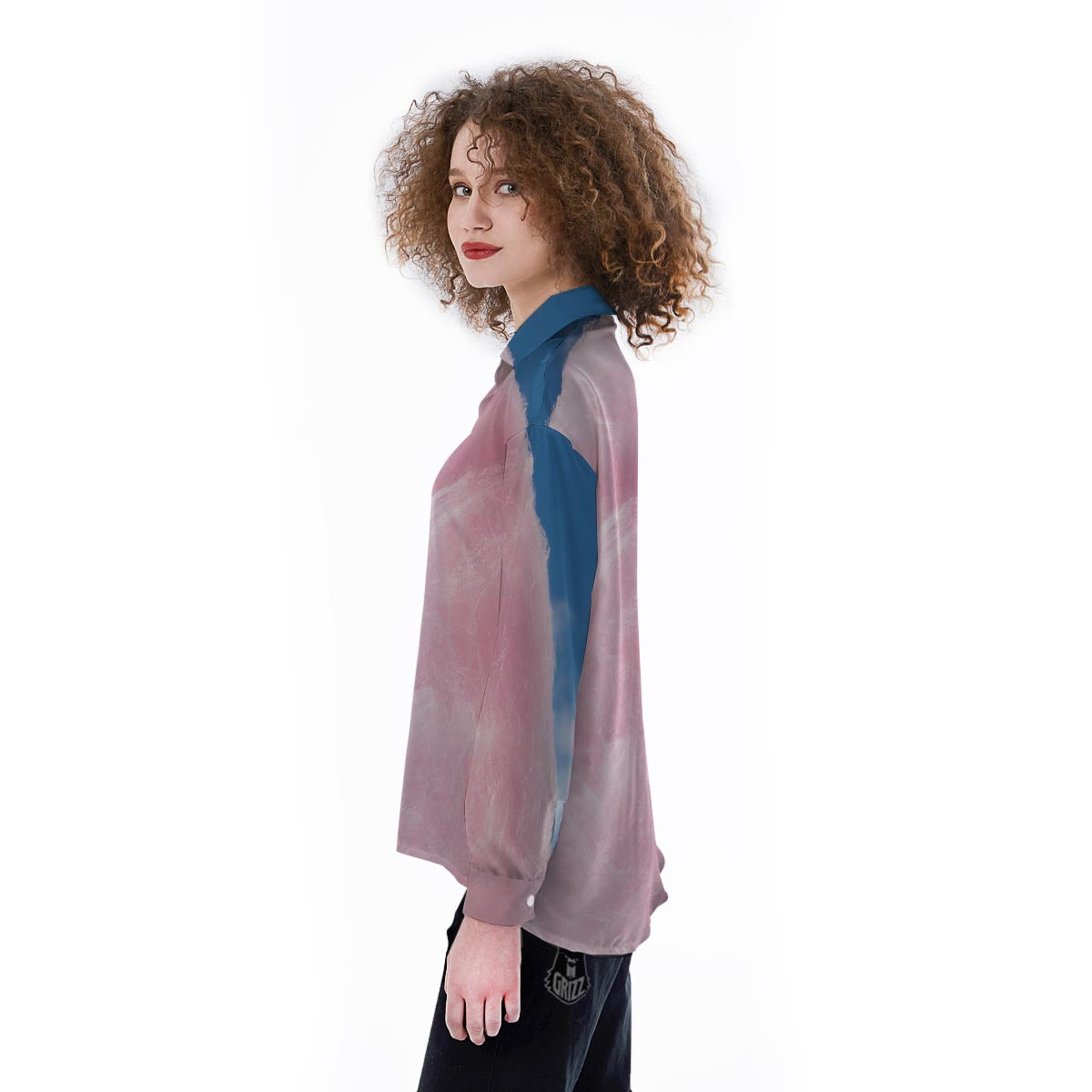 Cotton Candy Sweet Print Women's Long Sleeve Shirts-grizzshop