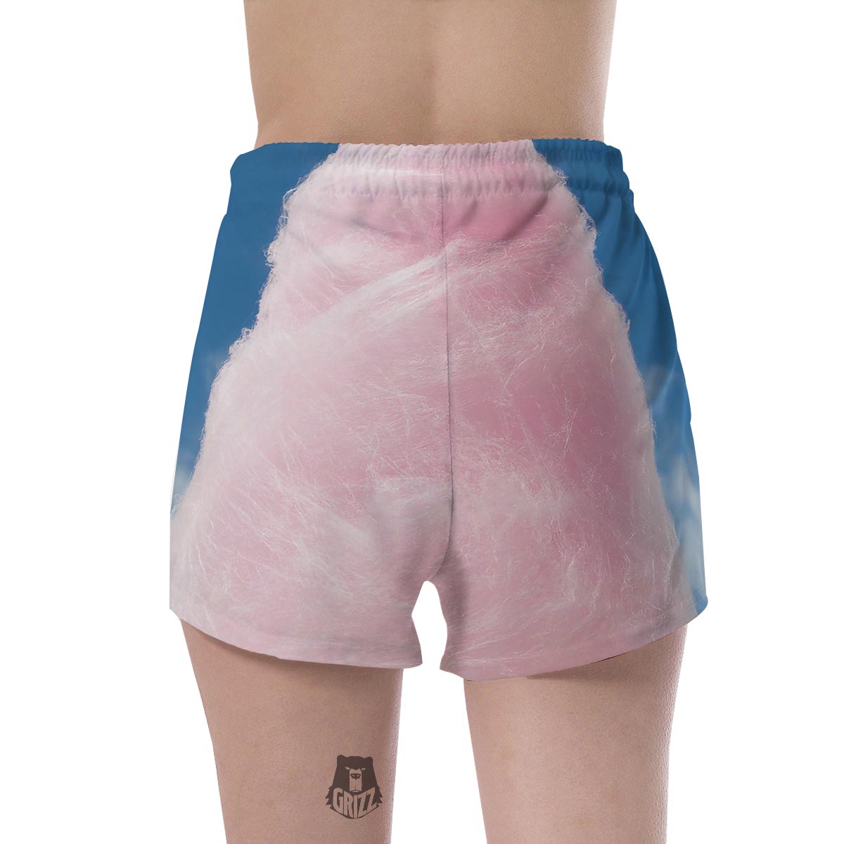 Cotton Candy Sweet Print Women's Shorts-grizzshop