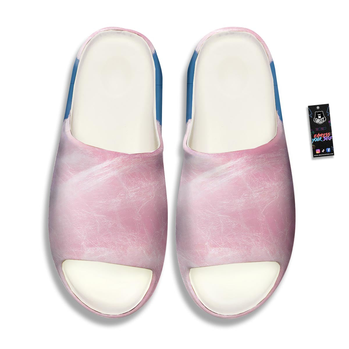 Cotton Candy Sweet Print Sandals-grizzshop