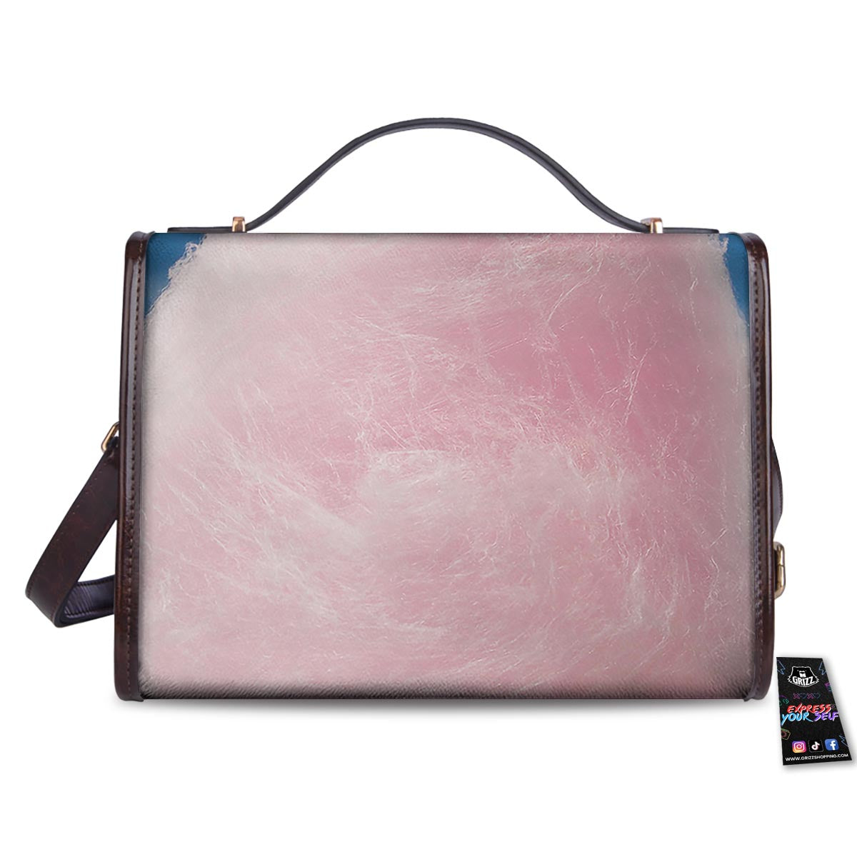 Cotton Candy Sweet Print Women's Satchel Bag