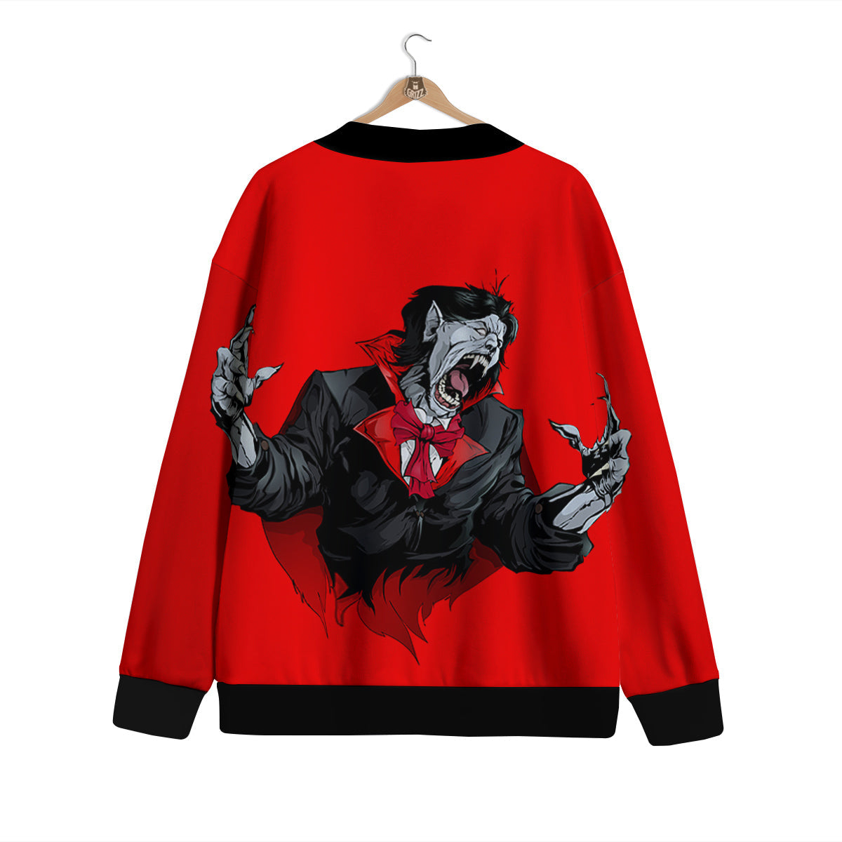 Count Dracula Print Cardigan-grizzshop