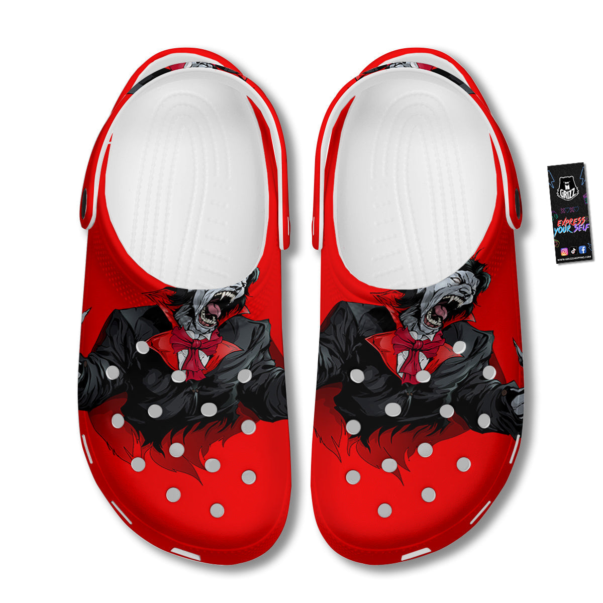 Count Dracula Print Clog-grizzshop