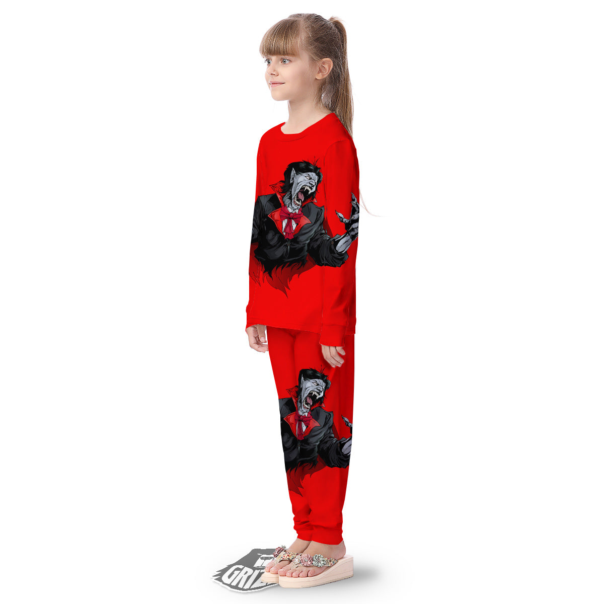 Count Dracula Print Kid's Pajamas-grizzshop