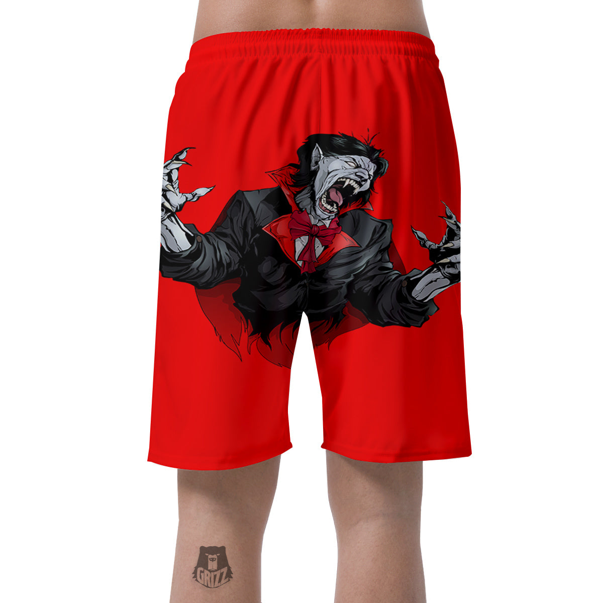 Count Dracula Print Men's Shorts-grizzshop