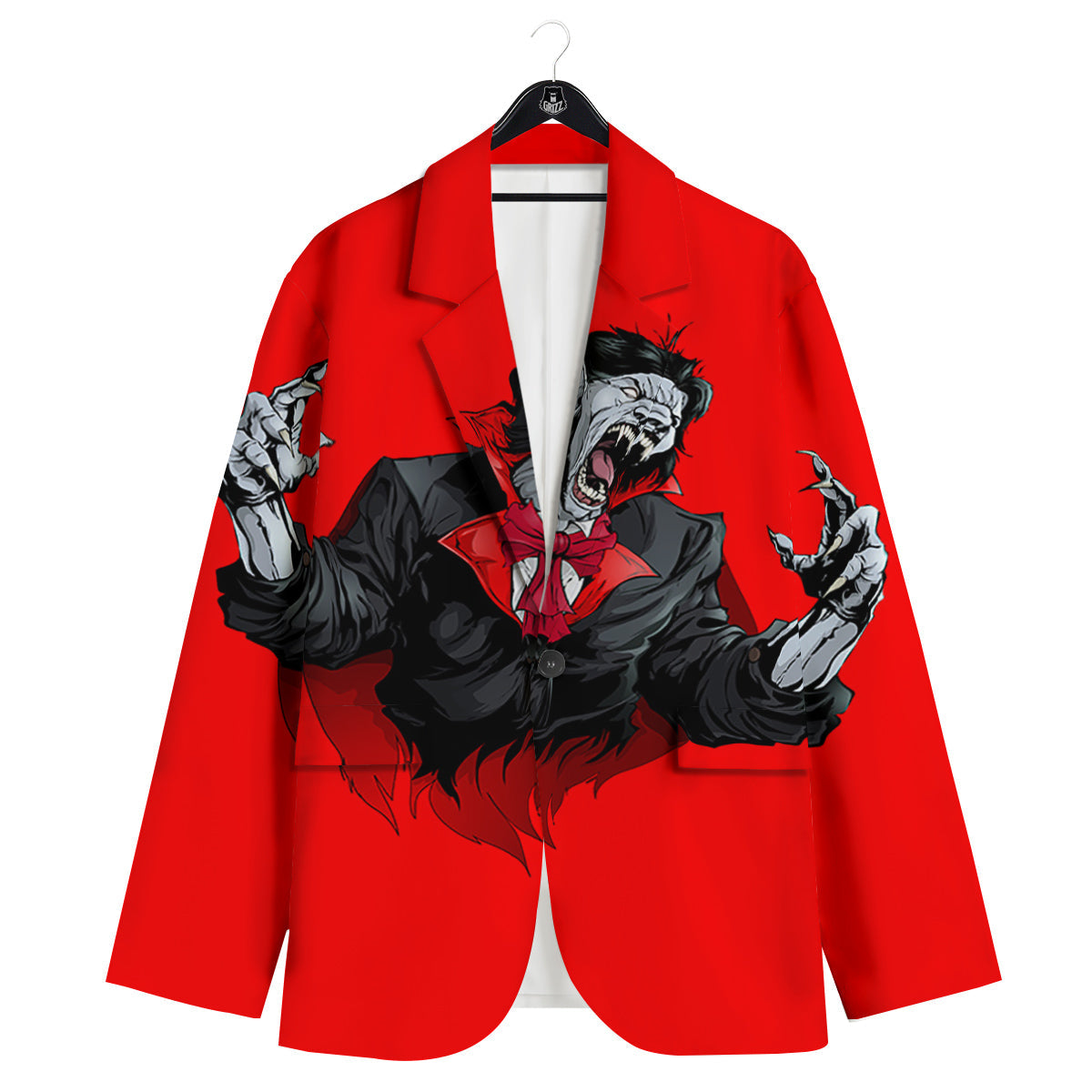 Count Dracula Print Men's Sport Coat-grizzshop