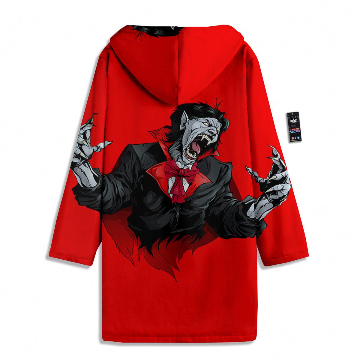 Count Dracula Print Men's Windbreaker Jacket-grizzshop