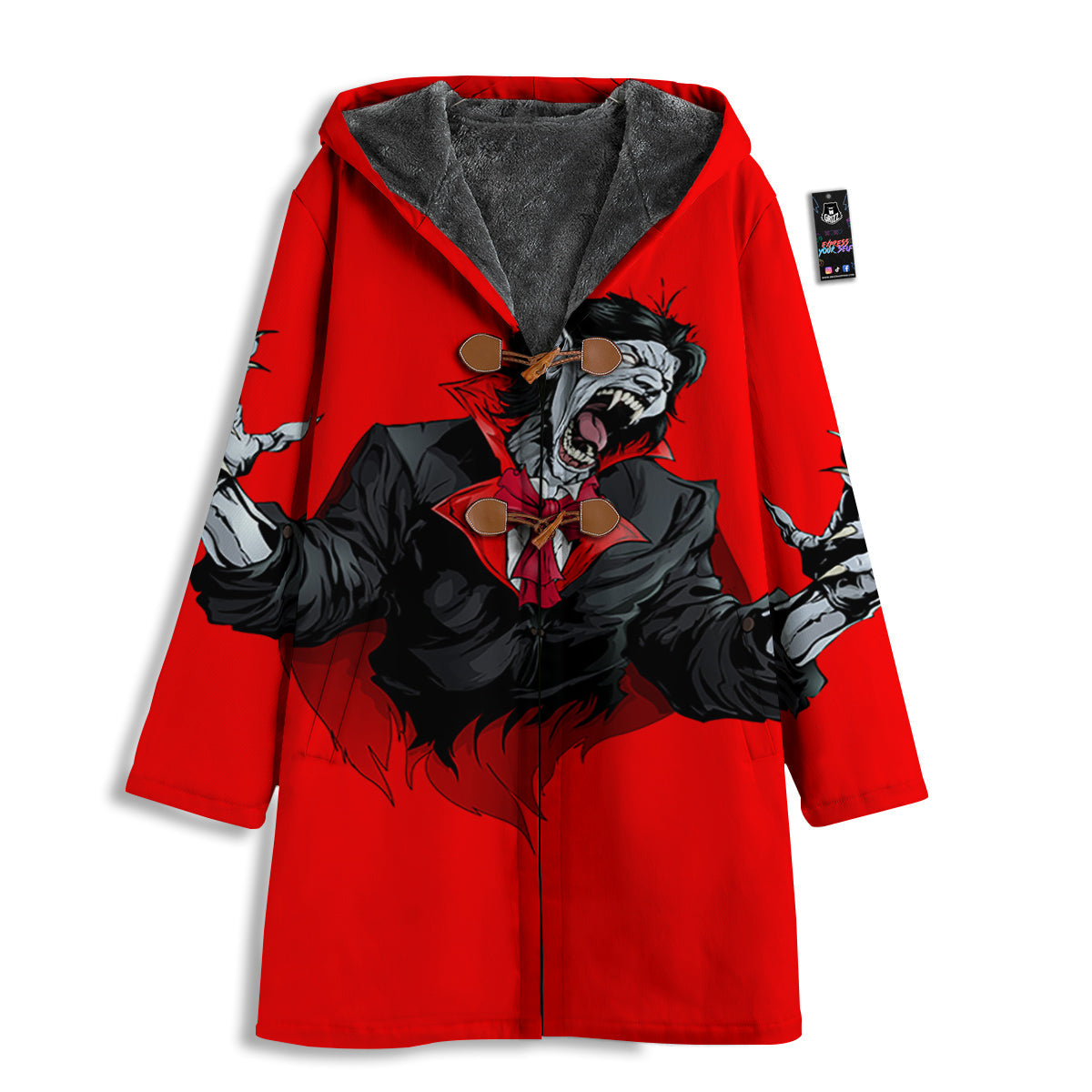 Count Dracula Print Men's Windbreaker Jacket-grizzshop