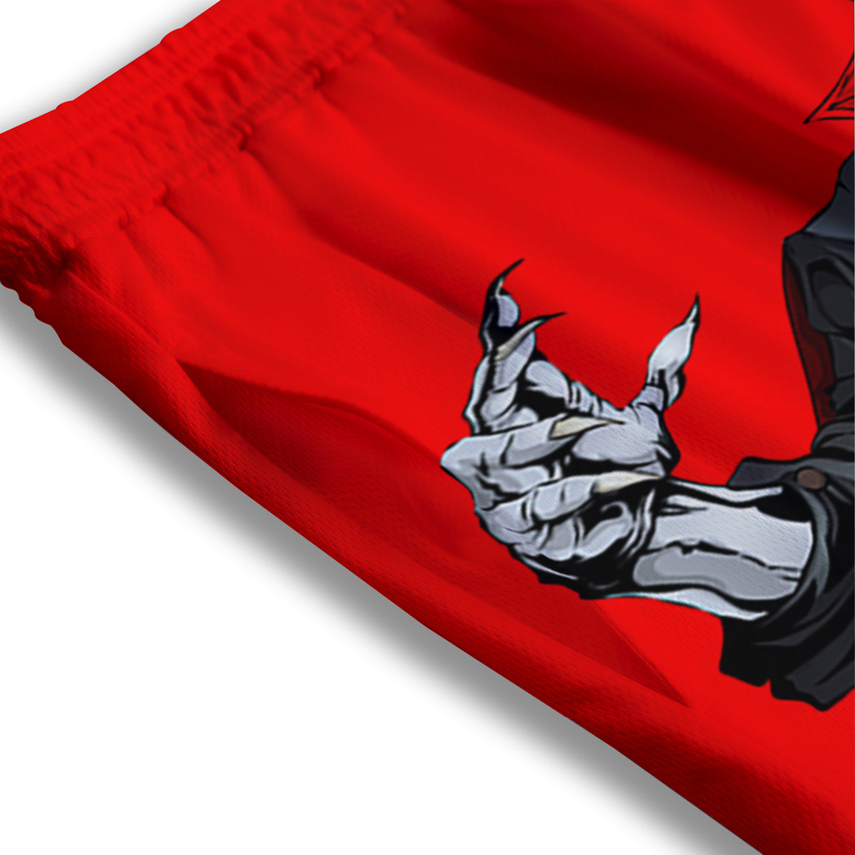 Dracula Cute Cat Print Mesh Shorts