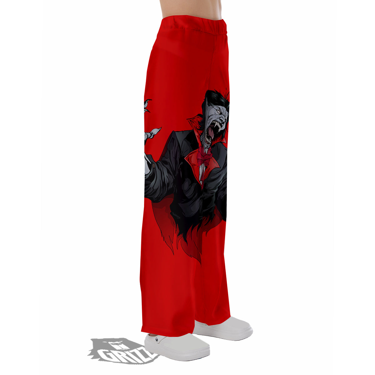 Count Dracula Print Pajama Pants-grizzshop