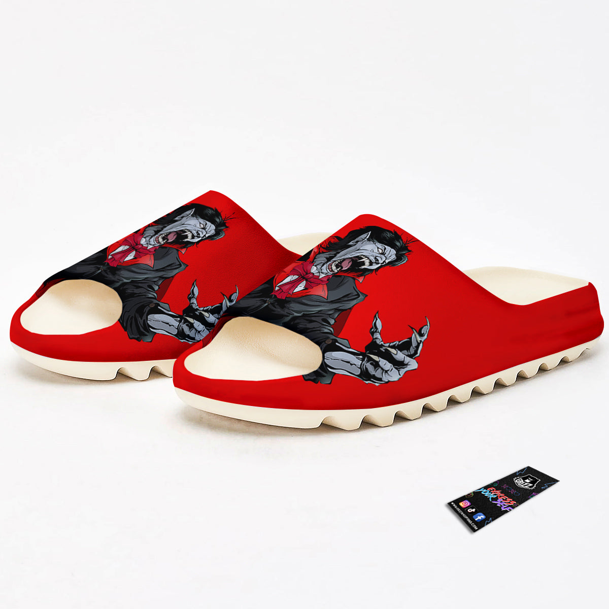 Count Dracula Print Sandals-grizzshop