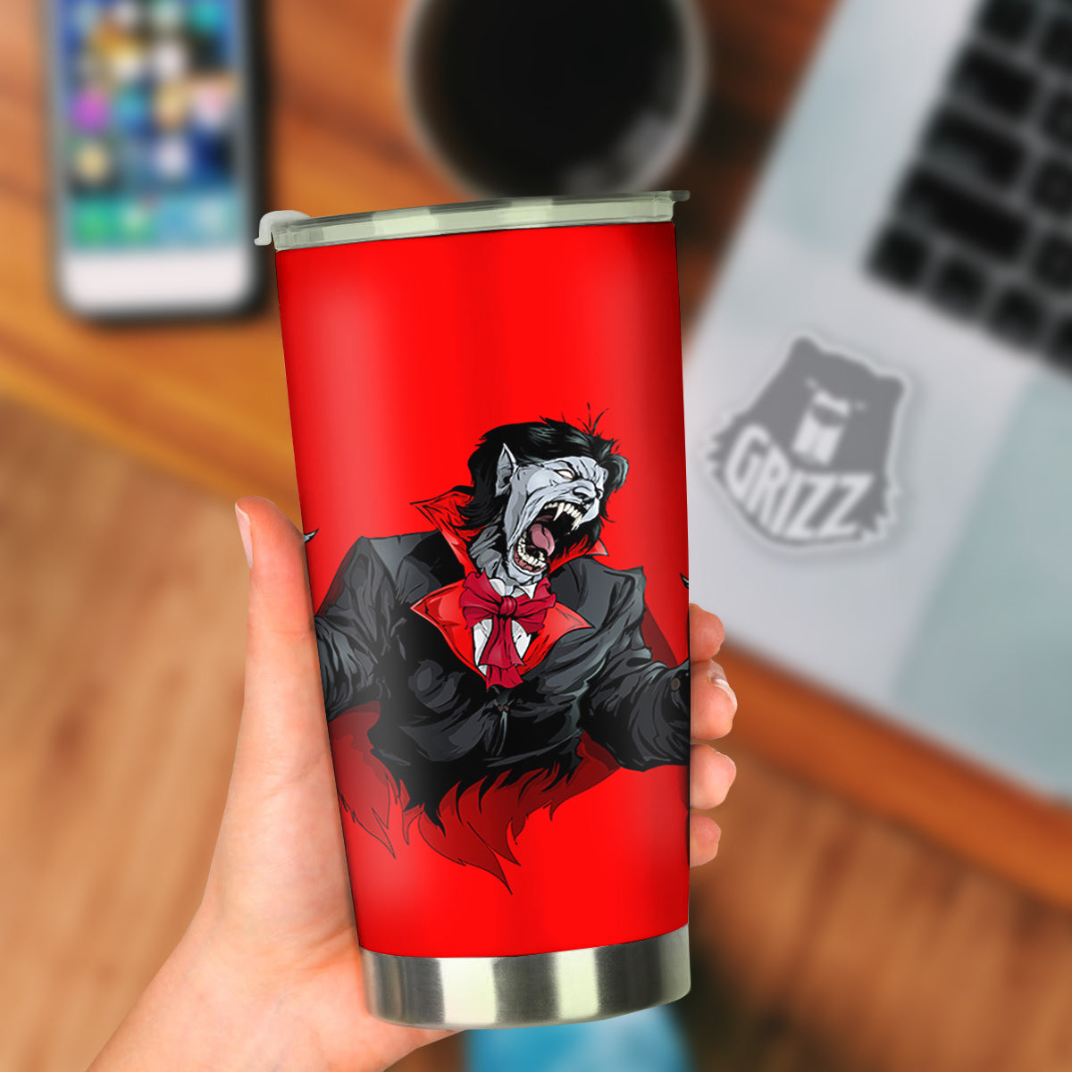 Count Dracula Print Tumbler-grizzshop
