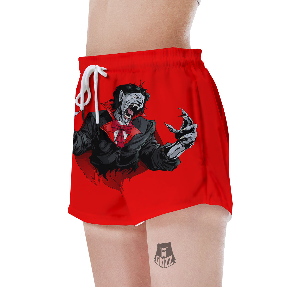 Count Dracula Print Women's Shorts-grizzshop