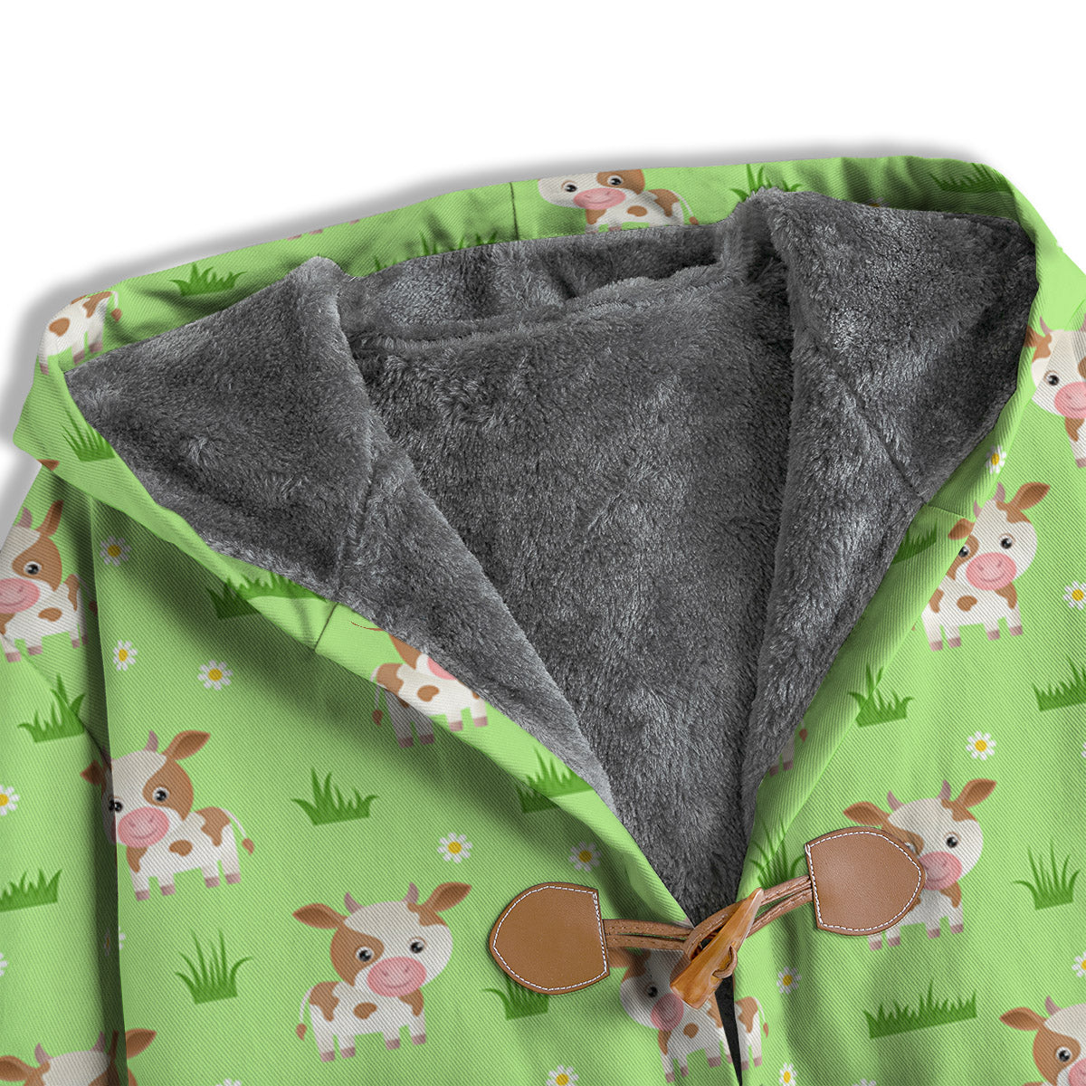 Cow And Green Grass Print Pattern Men's Windbreaker Jacket-grizzshop