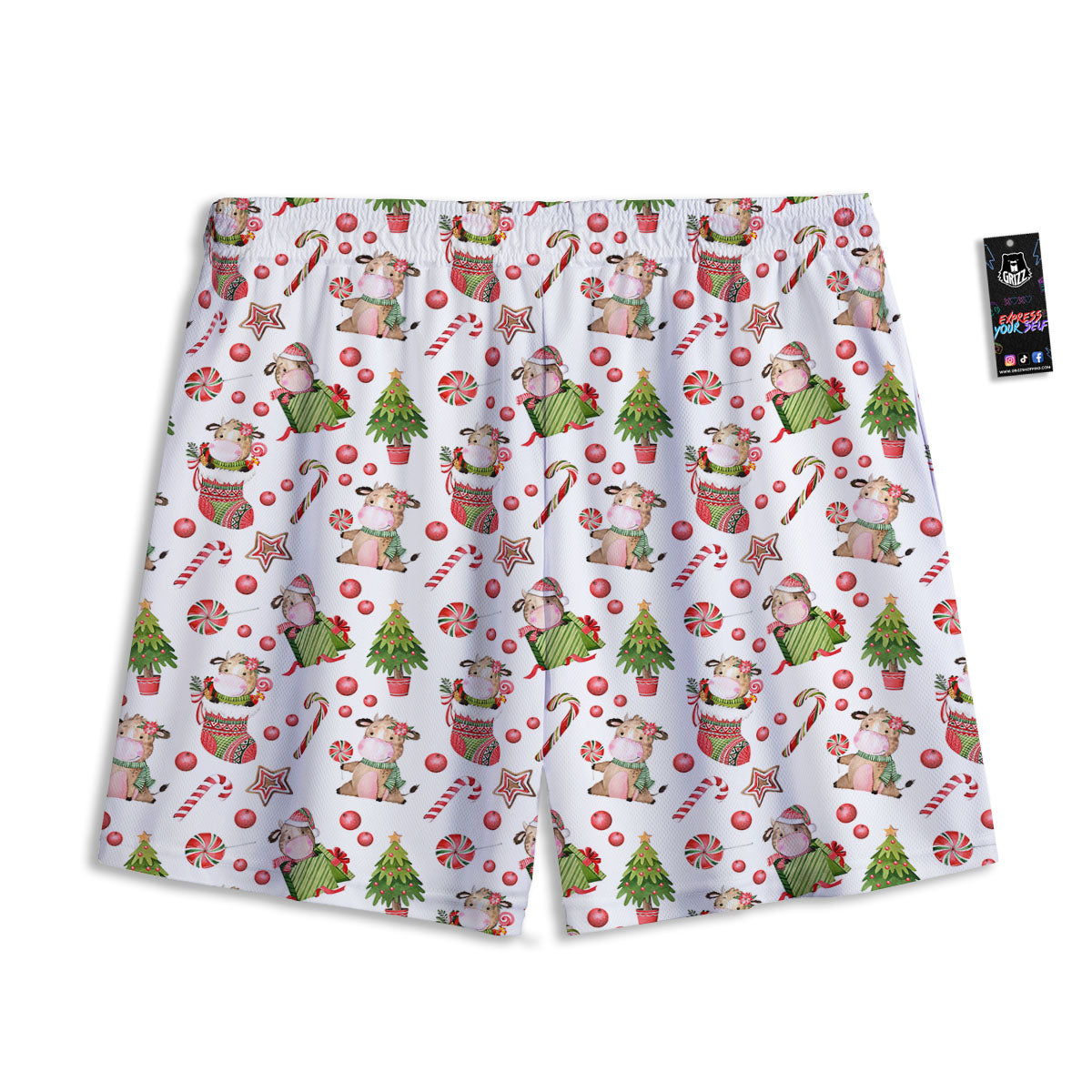 Dragon Tattoo Green Japanese Print Mesh Shorts