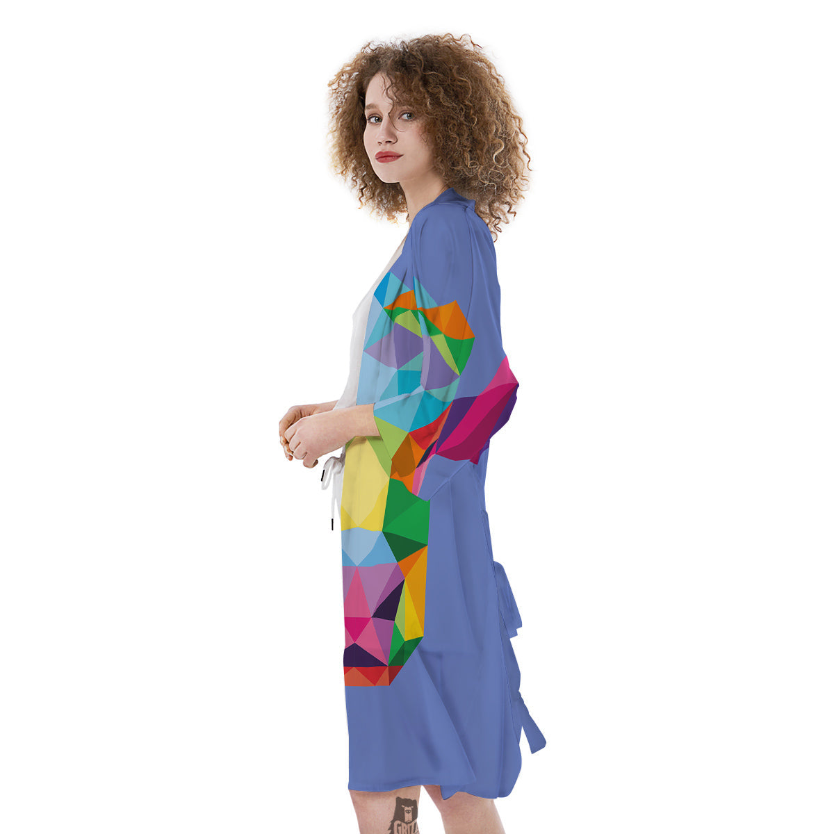 Cow Colorful Print Kimono-grizzshop