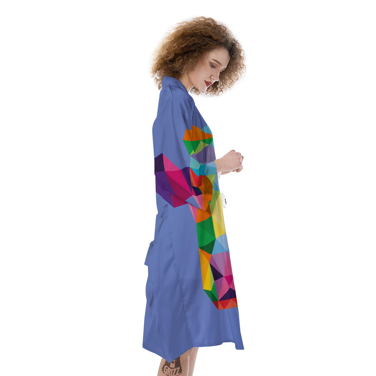 Cow Colorful Print Kimono-grizzshop